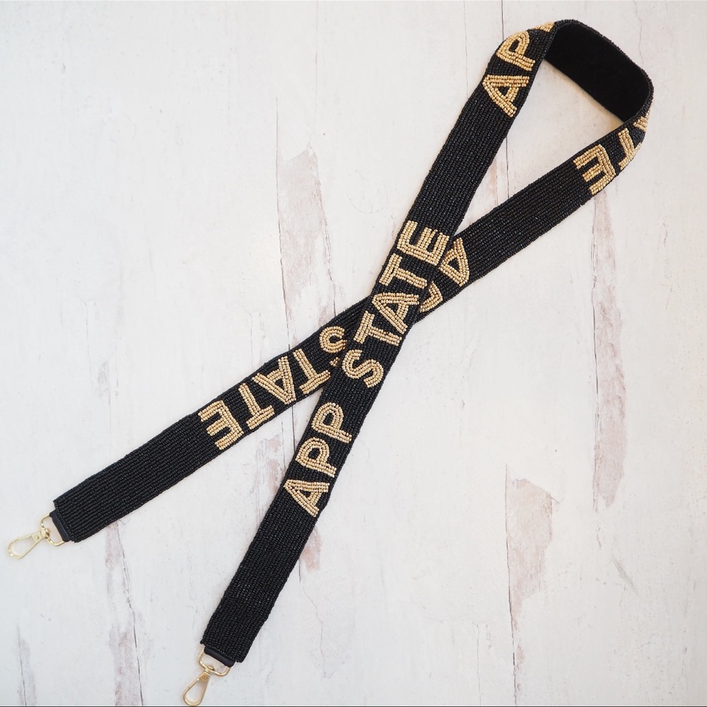Beaded Collegiate Appalachian State Mountaineers Game Day Purse Strap